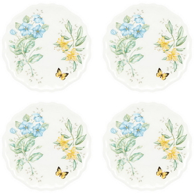 Lenox 856373 Butterfly Meadow Melamine&#174; 4-piece Dinner Plate Set