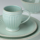 Lenox 856878 French Perle Groove Ice Blue™ 4-piece Place Setting