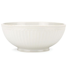 Lenox 856937 French Perle Groove White&#153; Medium Serving Bowl