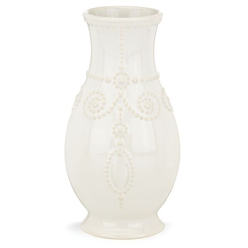 Lenox 858819 French Perle White&#153; 8" Fluted Vase