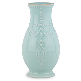 Lenox 869509 French Perle Ice Blue&#153; 8" Fluted Vase