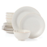 Lenox 870010 French Perle Groove White 12 piece Set Dab