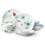 Lenox 871196 Butterfly Meadow Turquoise® 12-piece Dinnerware Set