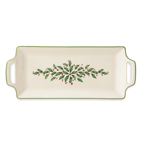 Lenox 879348 Holiday&#153; Handled Hors D'oeuvre Tray