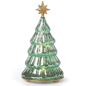 Lenox 883172 Wintery Woods&#153; Lit Mercury Glass Pine Tree