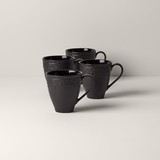 Lenox 885618 Chelse Muse Fleur ™ 4-piece Mug Set, Black