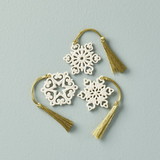 Lenox 888922 Mini Snowflake 3-piece Ornament Set