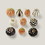 Lenox 889140 Mini Pumpkin 10-Piece Ornament Set