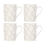 Lenox 890122 Textured Neutrals&#153; Lattice 4-piece Mug Set
