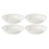 Lenox 891169 Profile White Porcelain 4-Piece Pasta Bowl Set