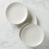 Lenox 893547 French Perle Scallop 4-Piece Dinner Plate Set