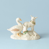 Lenox 894083 First Blessing Goose & Lambs Figurine