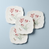 Lenox 894308 Butterfly Meadow Square Accent Plate 4-piece Set