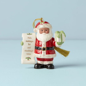 Lenox 894475 Aa Santa With List Ornament