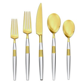 Hampton Forge 894863 Maris Partial Gold 18/10 40Pc Fw Set