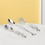 Reed & Barton 9271 Silver Safari&#8482; Silverplate 3-piece Baby Flatware Set