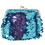 Aspire 6 Pieces Reversible Sequin Double Coin Purses, Blue / Purple Mermaid Sequin Pouches