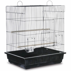 Prevue Hendryx PP-25212/B Square Roof Parakeet Cage - Black