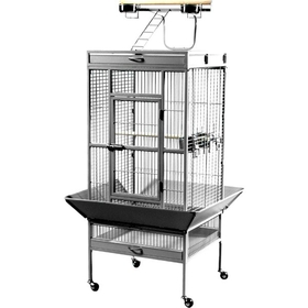 Prevue Hendryx PP-3152W Medium Wrought Iron Select Bird Cage - Pewter