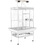 Prevue Hendryx PP-3153C Large Select Wrought Iron Play Top Bird Cage - Chalk White