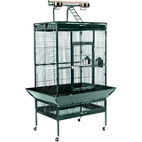 Prevue Hendryx PP-3153SAGE Large Select Wrought Iron Play Top Bird Cage - Sage Green