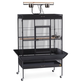 Prevue Hendryx PP-3154BLK Select Wrought Iron Play Top Parrot Cage - Black
