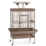 Prevue Hendryx PP-3154COCO Select Wrought Iron Play Top Parrot Cage - Coco Brown