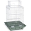 Prevue Hendryx PP-851G/W Clean Life Play Top Bird Cage - Green & White