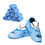 TOPTIE Disposable PE Shoe Covers Rain Boot Covers Non-Slip Dustproof Overshoe 100 Pack(50 Pairs)
