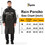 TOPTIE Raincoat Waterproof with Hood, Lightweight Travel Rain Poncho for Outdoor Emergency -Black -M