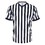 TOPTIE Sporting Goods Men's Referee Shirt Official V-Neck Black & White Stripe Jersey