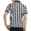 TOPTIE Sportwear Men's Pro-Style Referee Shirt with Quarter Zipper for Basketball Football Soccer