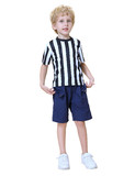 TOPTIE Children's Referee Shirt Costume Kids Ref Uniform for Soccer Football Basketball