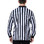 TOPTIE Men's Official Long Sleeve Black & White Striped Referee Shirt, Pro-Style Ref Umpire Jersey