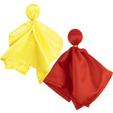 TOPTIE Football Referee Penalty Flag Yellow and Red Challenge Flags Sports Tossing Flags for Party Accessory