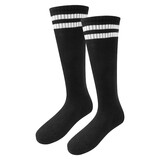 TOPTIE Striped Soccer Socks, Sports Knee High Socks with Breathability for Football Lovers, Fits Men and Women