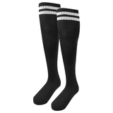 TOPTIE Striped Soccer Socks, Sports Knee High Socks with Cushion and Breathability for Football Lovers, Fits Men and Women
