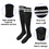 TOPTIE Striped Soccer Socks, Sports Knee High Socks with Breathability for Football Lovers, Fits Men and Women