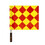 TOPTIE 2Pcs Linesman Referee Flags with Storage Bag, Checkered and Diamond Pattern Flags, for Soccer Volleyball Football and Sports Competition