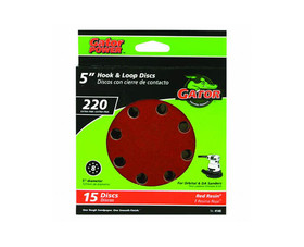 Ali Industries 4140 8 Hole Hook And Loop Sanding Discs - Extra Fine 15 Pack