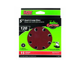 Ali Industries 4141 8 Hole Hook And Loop Sanding Discs - Fine 15 Pack