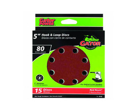 Ali Industries 4142 8 Hole Hook And Loop Sanding Discs - Medium 15 Pack