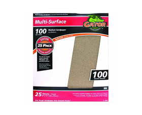 Ali Industries 4209 9"x11" Medium Sandpaper - 100 Grit