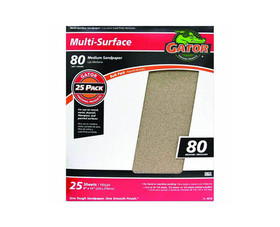 Ali Industries 4210 9"x11" Medium Sandpaper - 80 Grit