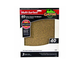 Ali Industries 4439 9"x11" Extra Coarse Multi-Surface Sandpaper - 40 Grit