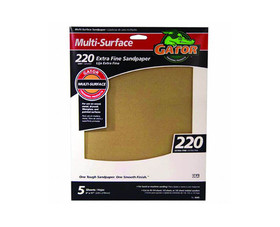Ali Industries 4443 9"x11" Extra Multi-Surface Sandpaper - 220 Grit