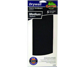 Ali Industries 4486 4 1/4"x11 1/4" Medium Dry Wall Sanding Paper - 5 Pack