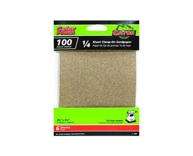 Ali Industries 5032 4 1/2"x5 1/2" Aluminum Oxide Sandpaper - 100 Grit