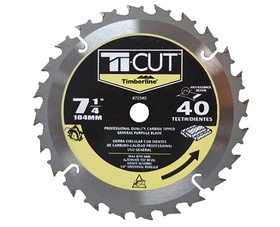 Amana Tool 72540 7 1/4" Ti-Cut Saw Blade - 40 Teeth