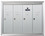 Auth Chimes 12504HA ANODIZED ALUMINUM, FOUR COMPARTMENT, FULLY RECESSED VERTICAL APARTMENT STYLE MAILBOX CUT OUT 23" W X 17-3/4" H X 6-3/4" D